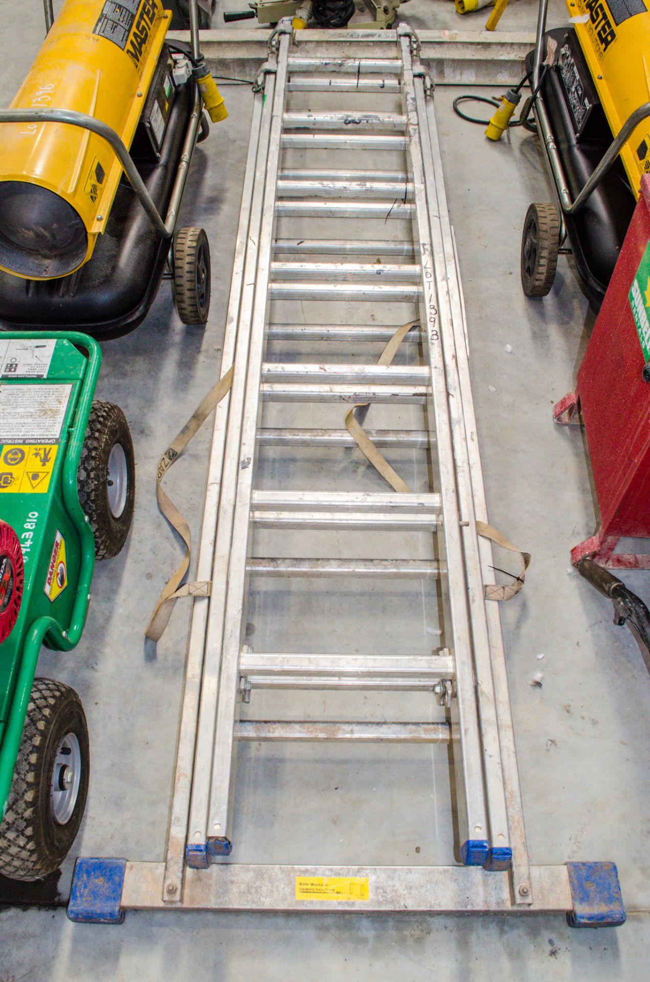 Zarges 3 stage aluminium ladder A666077