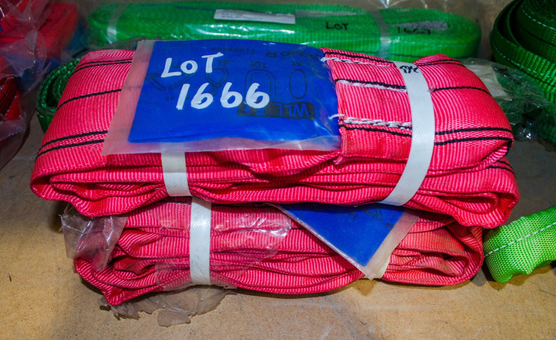 2 - 2 tonne x 6 metre webbing slings ** New and unused **