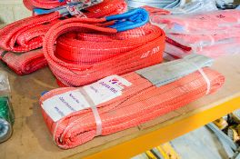 2 - 5 tonne x 4 metre webbing slings ** New and unused **