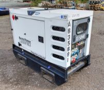 SDMO R22C3 20 kva diesel driven generator Year: 2014 S/N: 4007003 Recorded hours: 23274 A635681