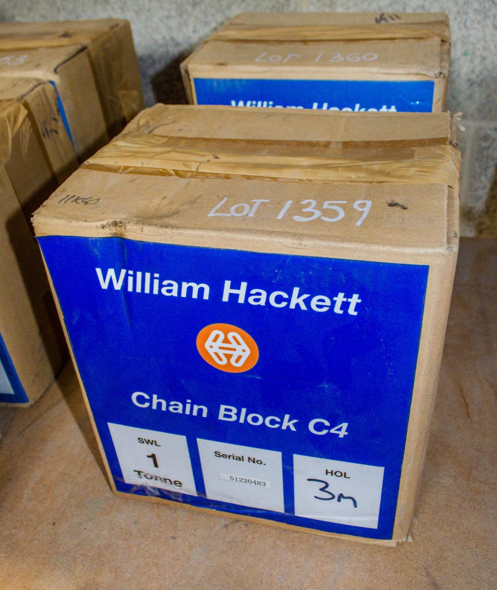 William Hackett 1 tonne chain block ** New and unused ** - Bild 2 aus 2