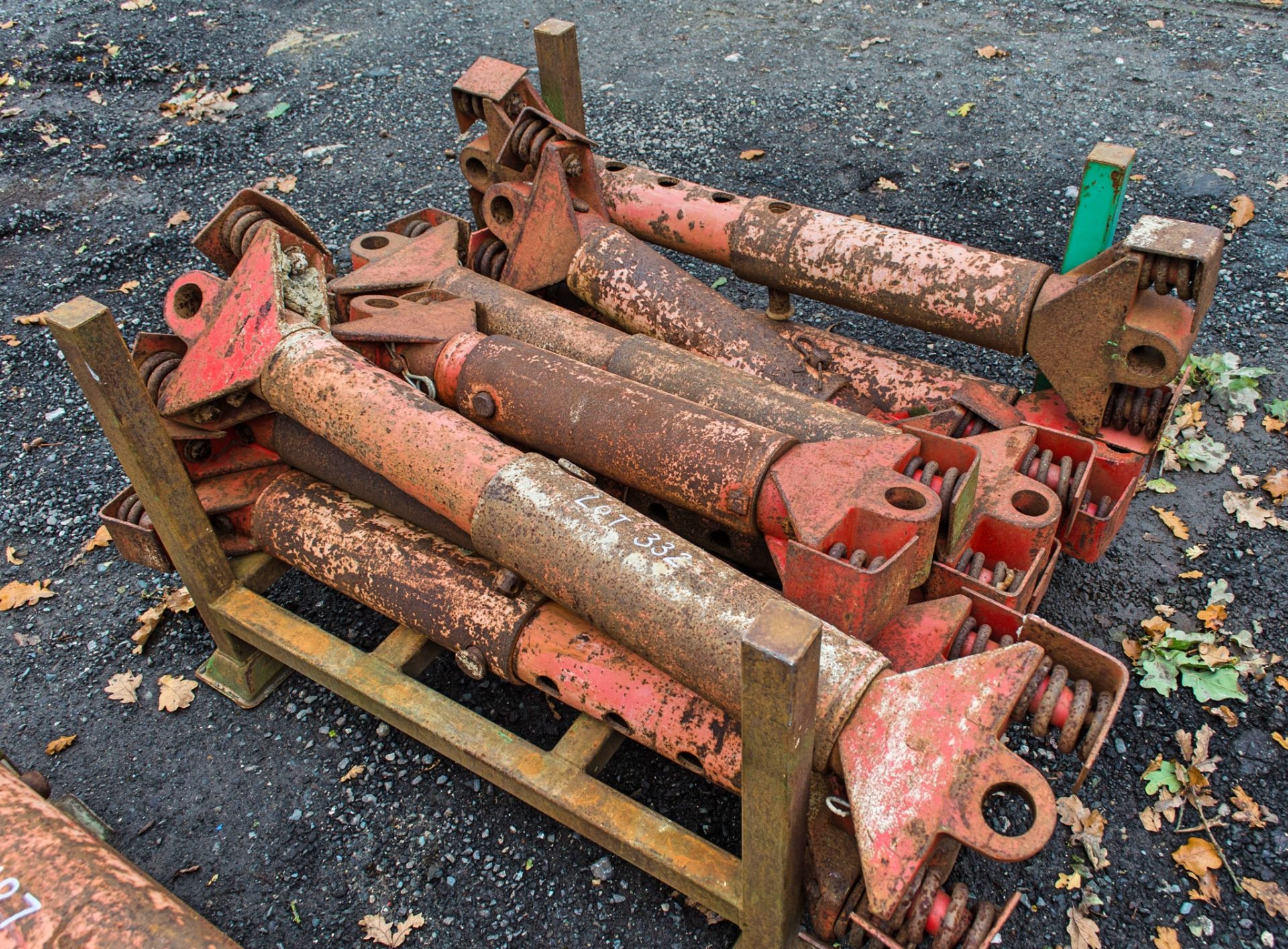 Stillage of trench box spacers