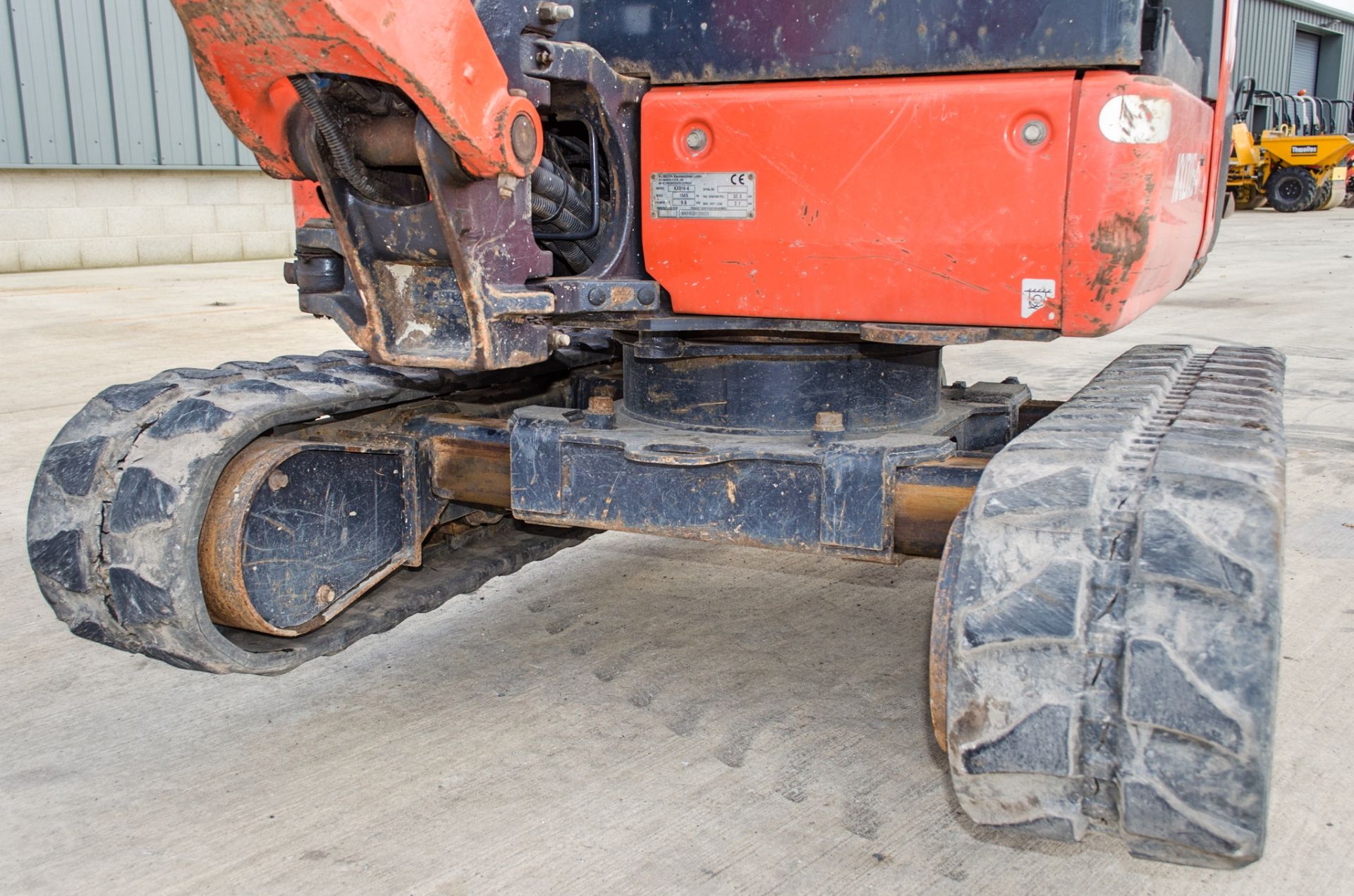 Kubota KX016-4 1.5 tonne rubber tracked mini excavator Year: 2016 S/N: 60127 Recorded Hours: 1308 - Image 17 of 23