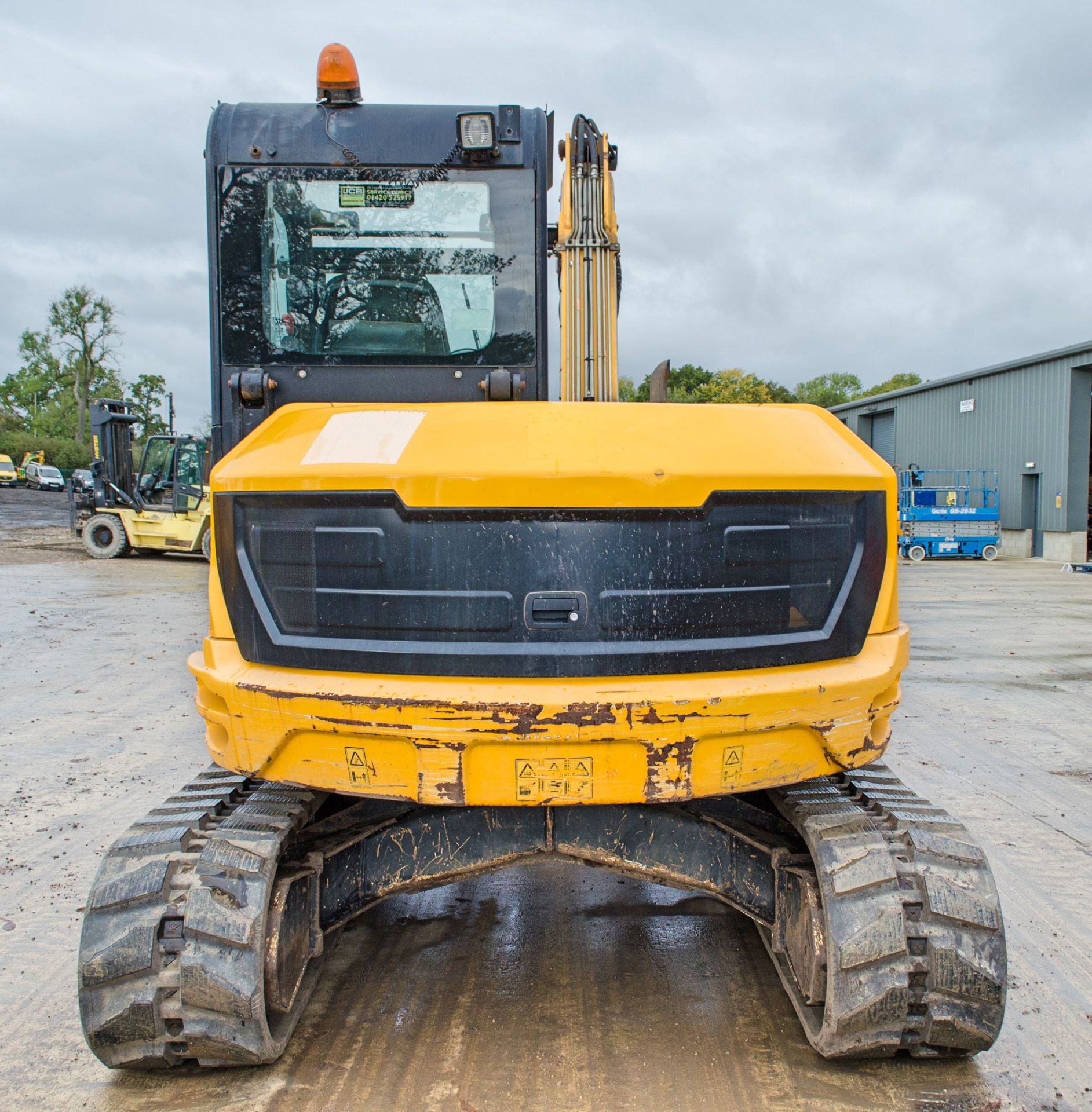 JCB 86C-1 Eco 8.5 tonne rubber tracked excavator Year: 2016 S/N: 2250290 Recorded Hours: 4734 blade, - Image 6 of 22