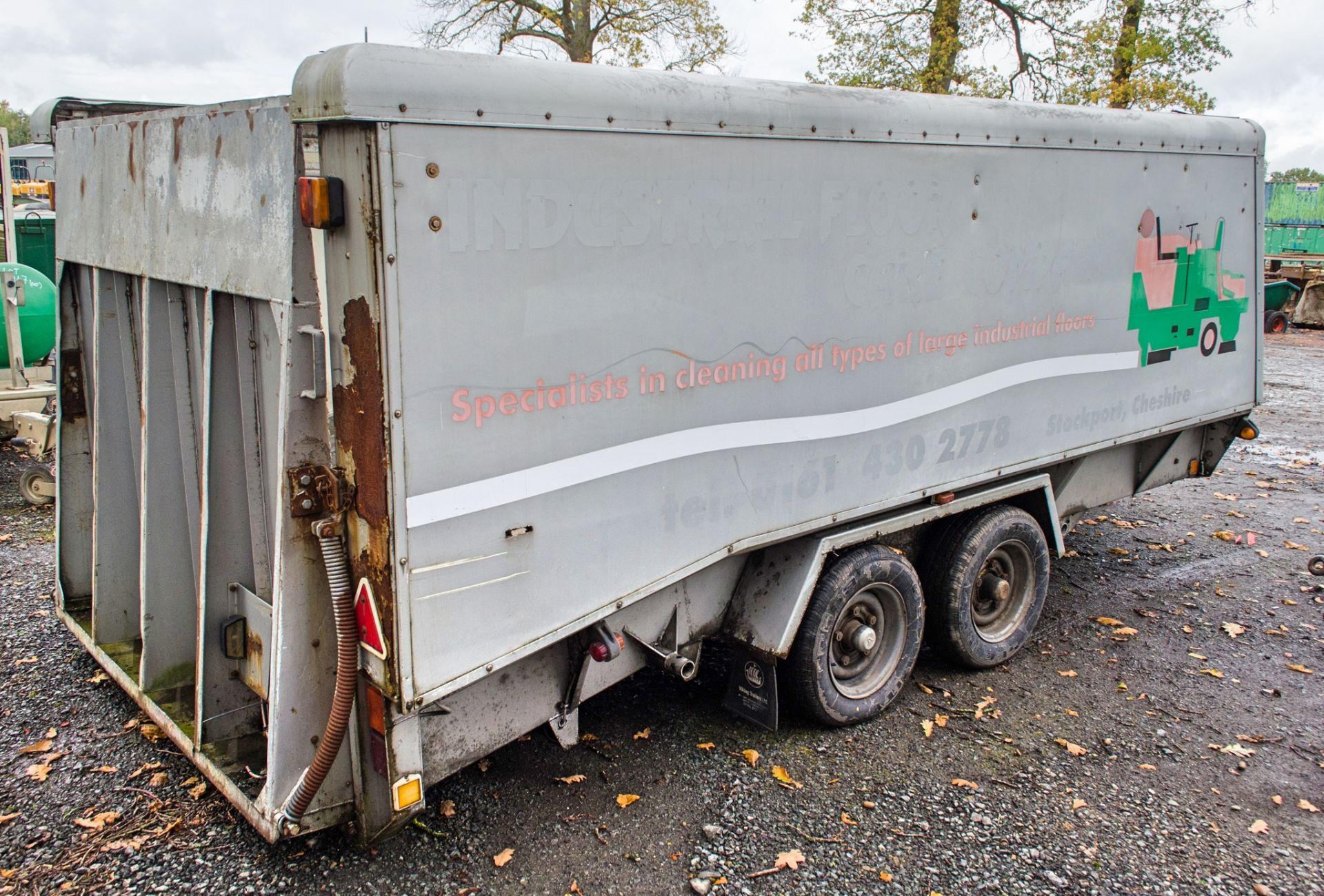 Viking 12ft x 6ft tandem axle trailer c/w sides & ramps ** No VAT on hammer price but VAT will be - Image 2 of 5