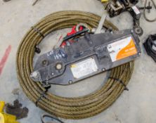 GT wire rope winch c/w rope and hook