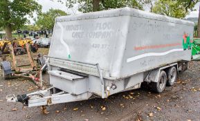 Viking 12ft x 6ft tandem axle trailer c/w sides & ramps ** No VAT on hammer price but VAT will be