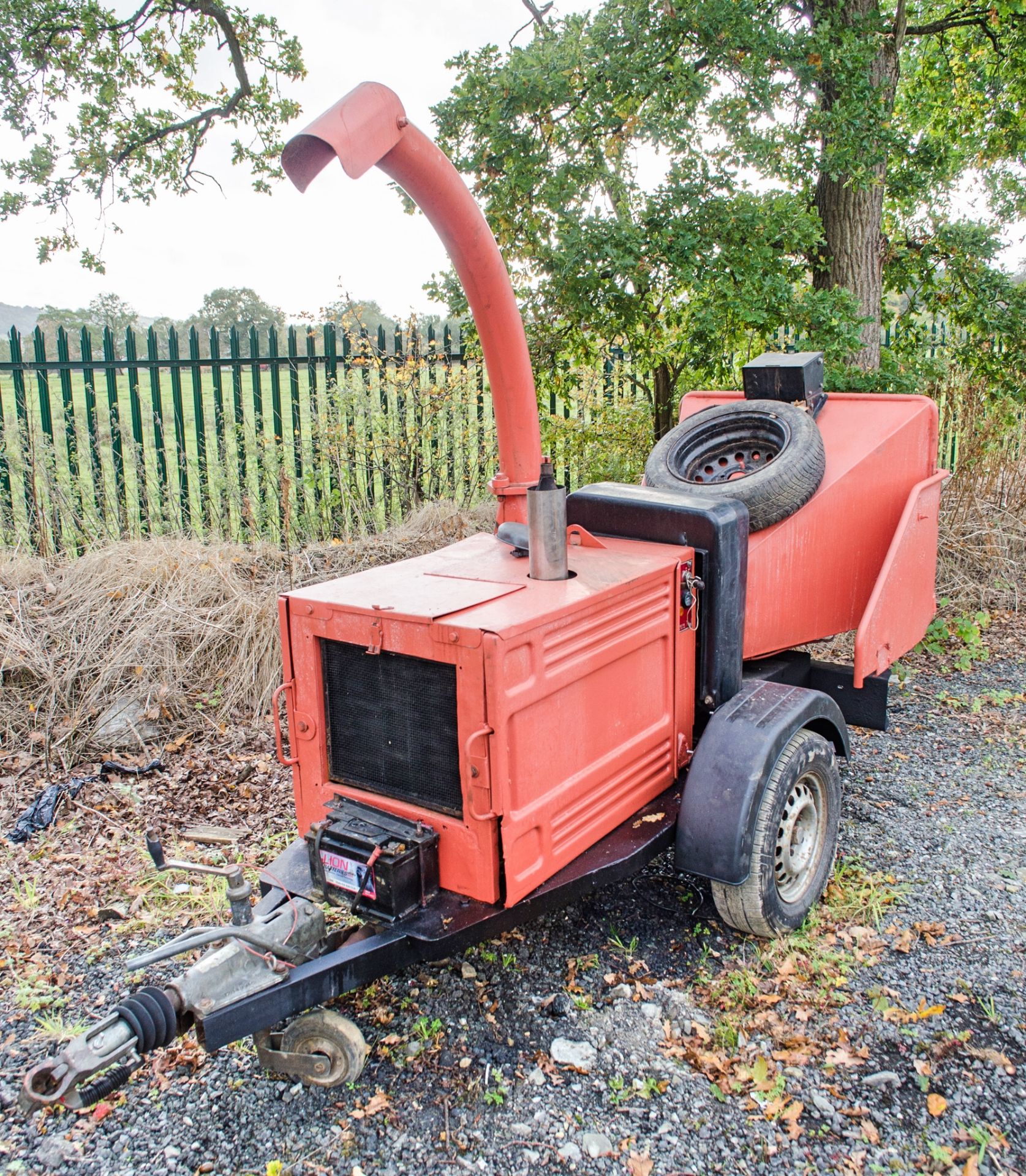 Entec diesel driven fast tow mobile wood chipper ** No VAT on hammer price but VAT will be charged