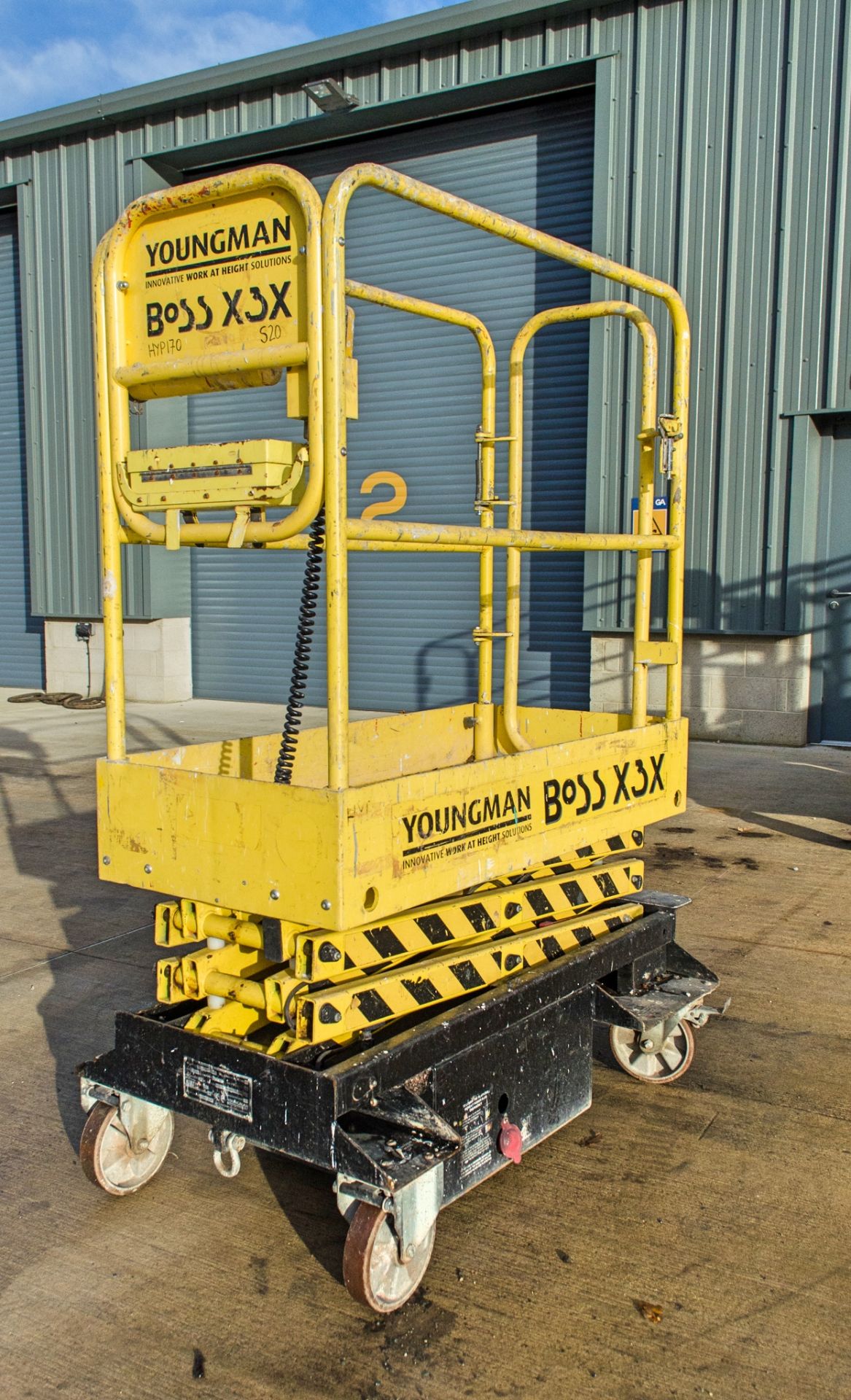 Youngman Boss X3X push around electric access platform Year: 2010 S/N: 31173 HYP170 - Image 3 of 8