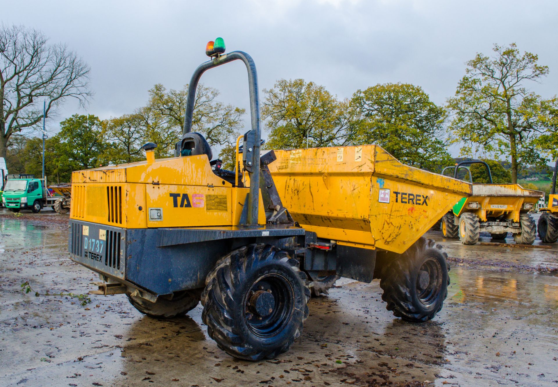 Terex TA6 6 tonne straight skip dumper Year: 2014 S/N: PH4936 Recorded Hours:  D1737 - Image 3 of 18