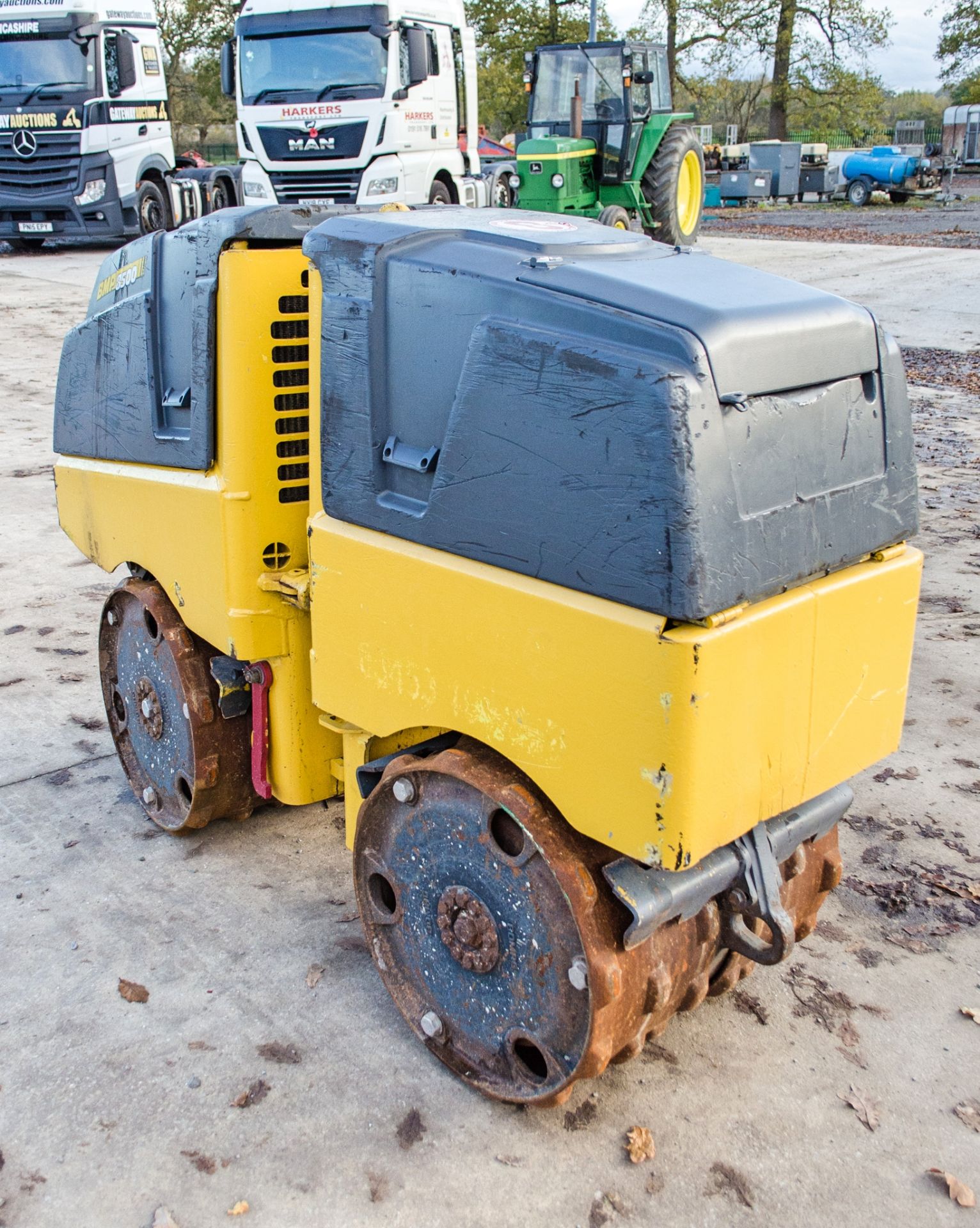 Bomag BMP8500 diesel driven trench roller compactor Year: 2012 S/N: 112763 Recorded Hours: 1047 c/ - Image 4 of 10