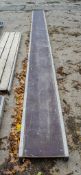 Aluminium staging board approximately 20ft long A1080573