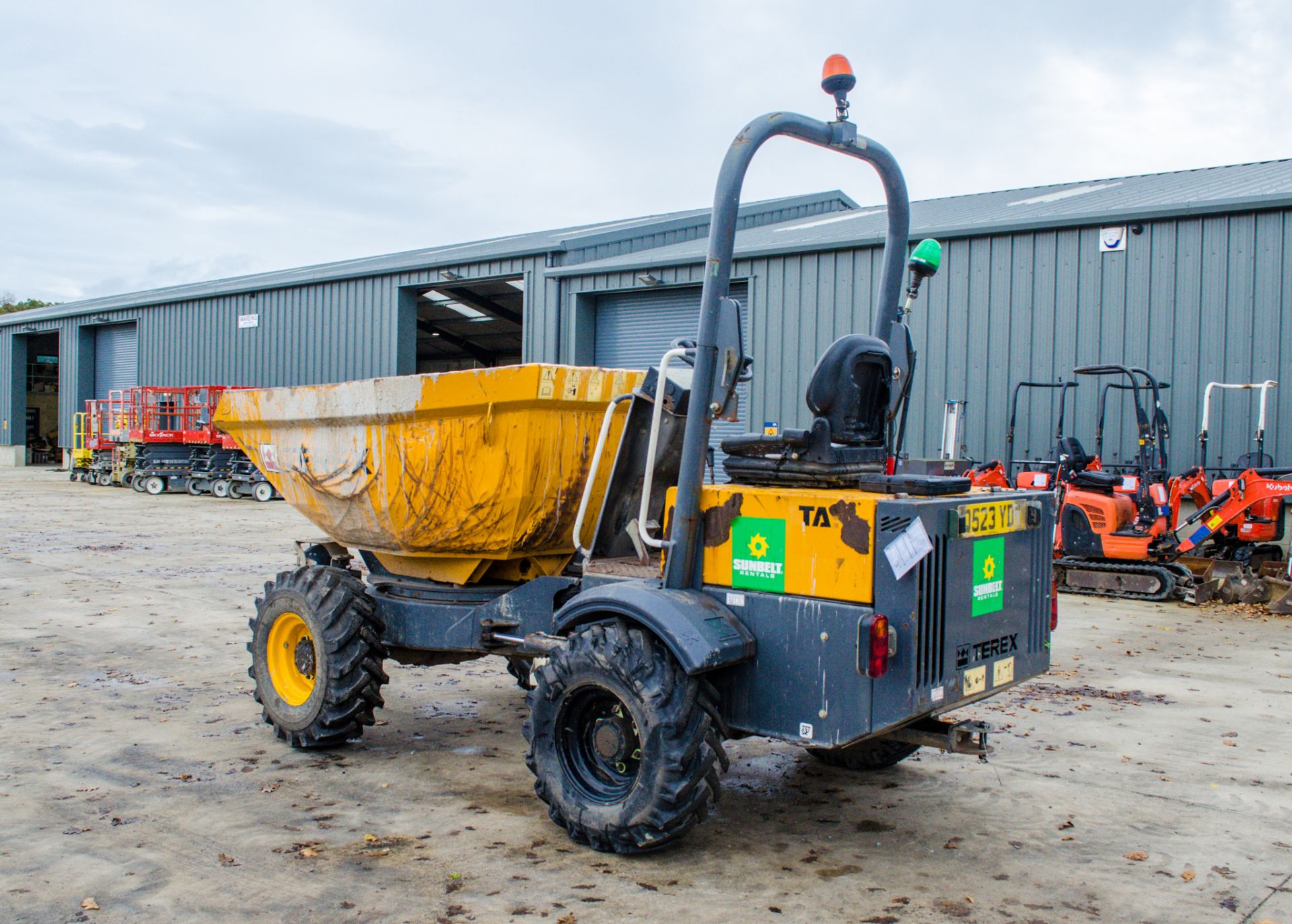 Terex TA3s 3 tonne swivel skip dumper Year: 2014 S/N: PB5504 Recorded Hours: 1168 A635098 - Image 4 of 23