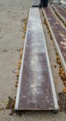 Aluminium staging board approximately 18ft long A764234