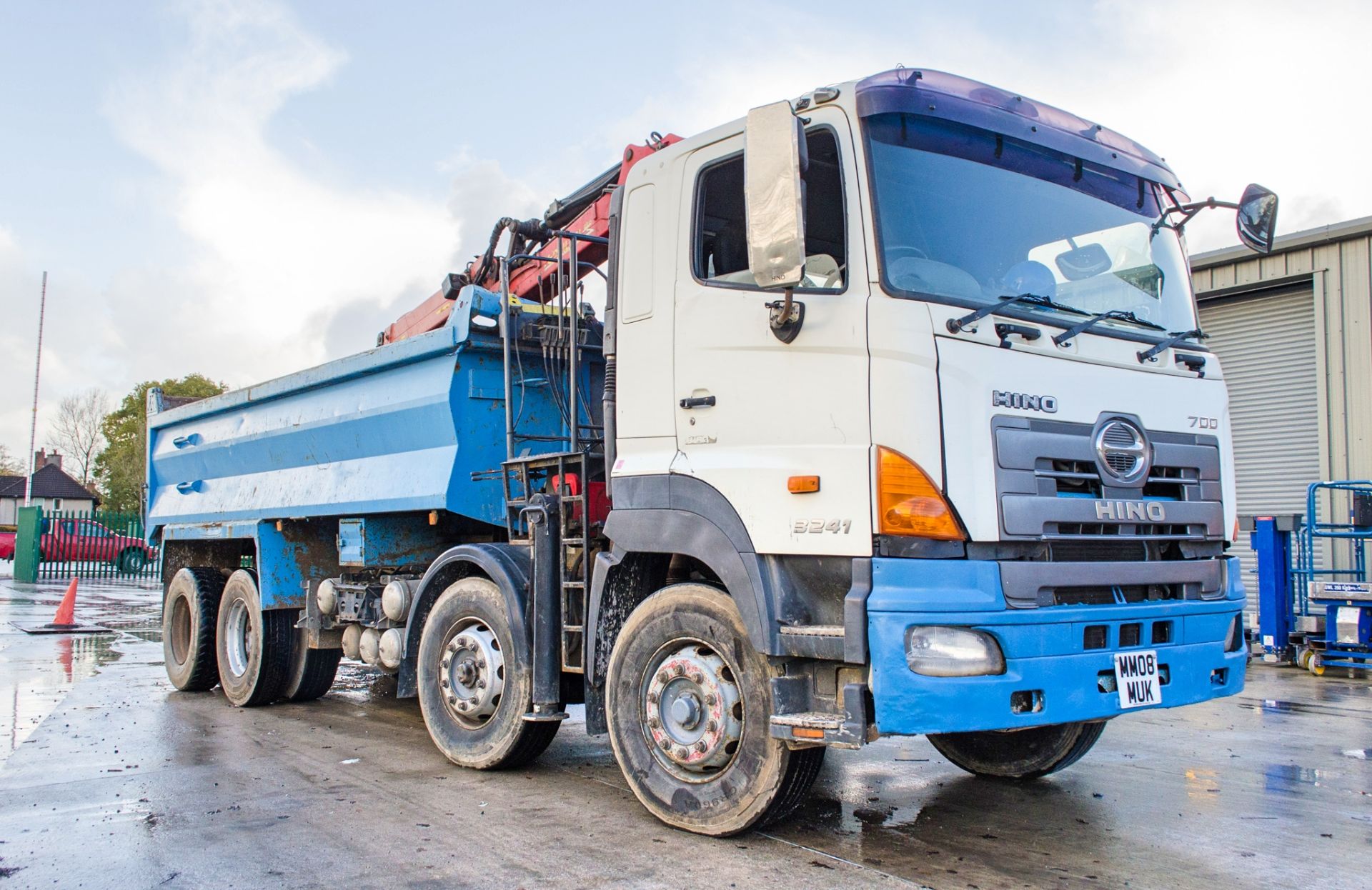 Hino 3241 32 tonne 8 wheel grab/tipper lorry Registration Number: MM08 MUK Date of Registration: - Image 2 of 29