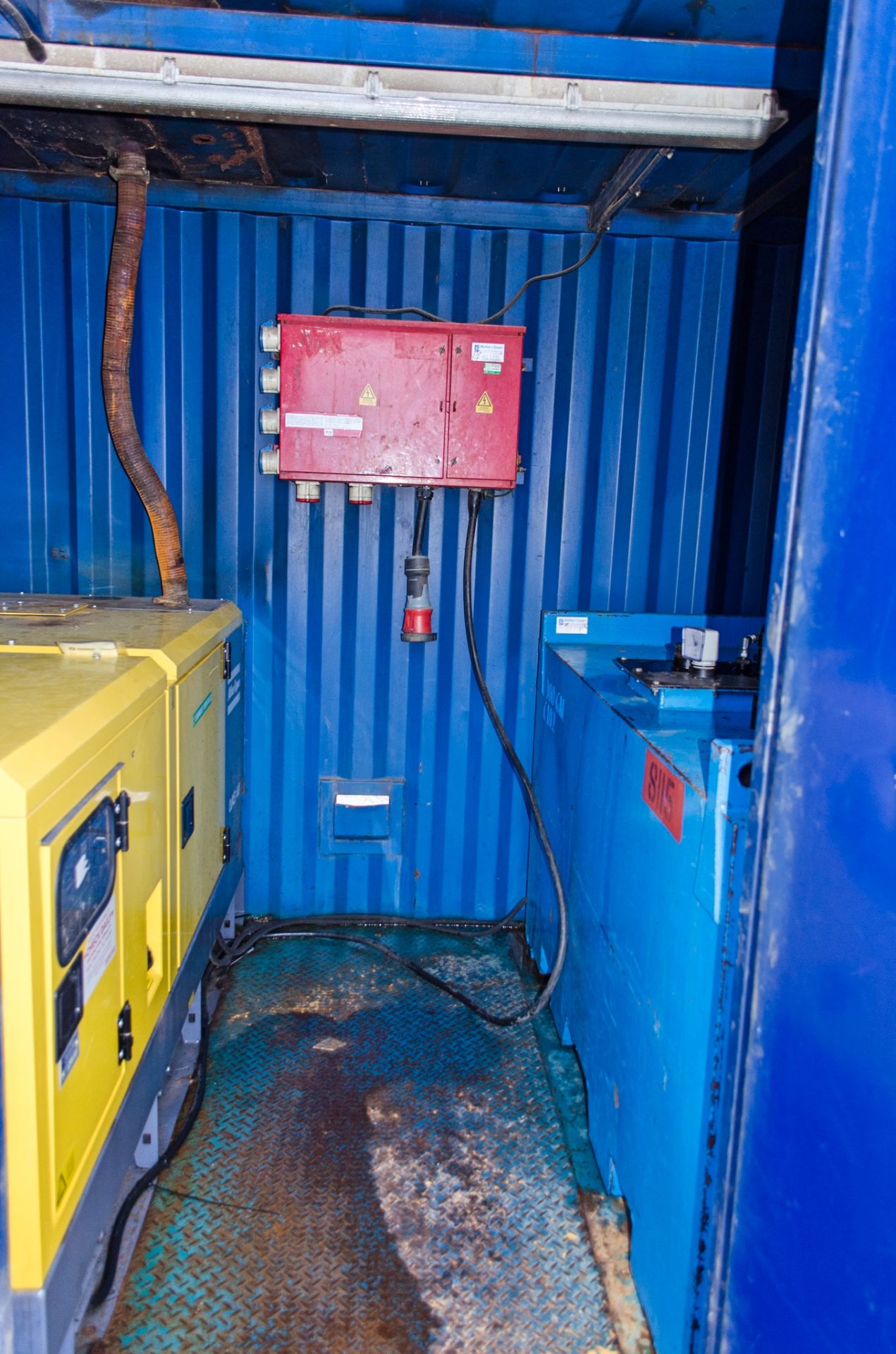 10ft x 8 ft steel power cell c/w Atlas Copco QAS40 diesel driven generator (Recorded Hours: 10,757), - Image 5 of 10
