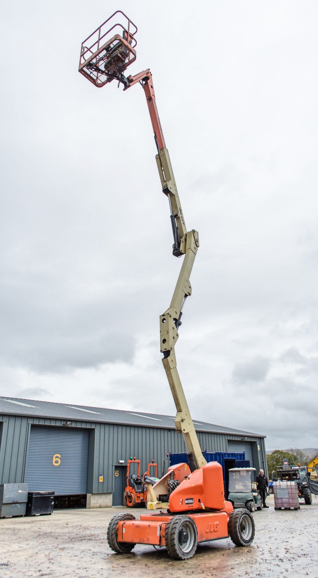 JLG M450AJ hybrid articulated boom lift Year: 2012 S/N: 156095 Recorded hours: 8 (Suspect clock - Image 9 of 17