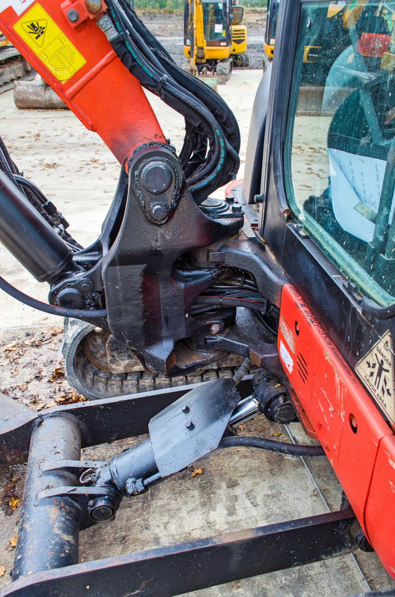 Kubota U55-4 5.5 tonne rubber tracked excavator Year: 2015 S/N: 53145 Recorded Hours: 3763 blade, - Image 14 of 22