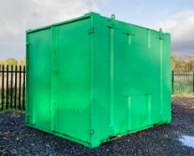 10ft x 8ft steel store site unit c/w keys A191341