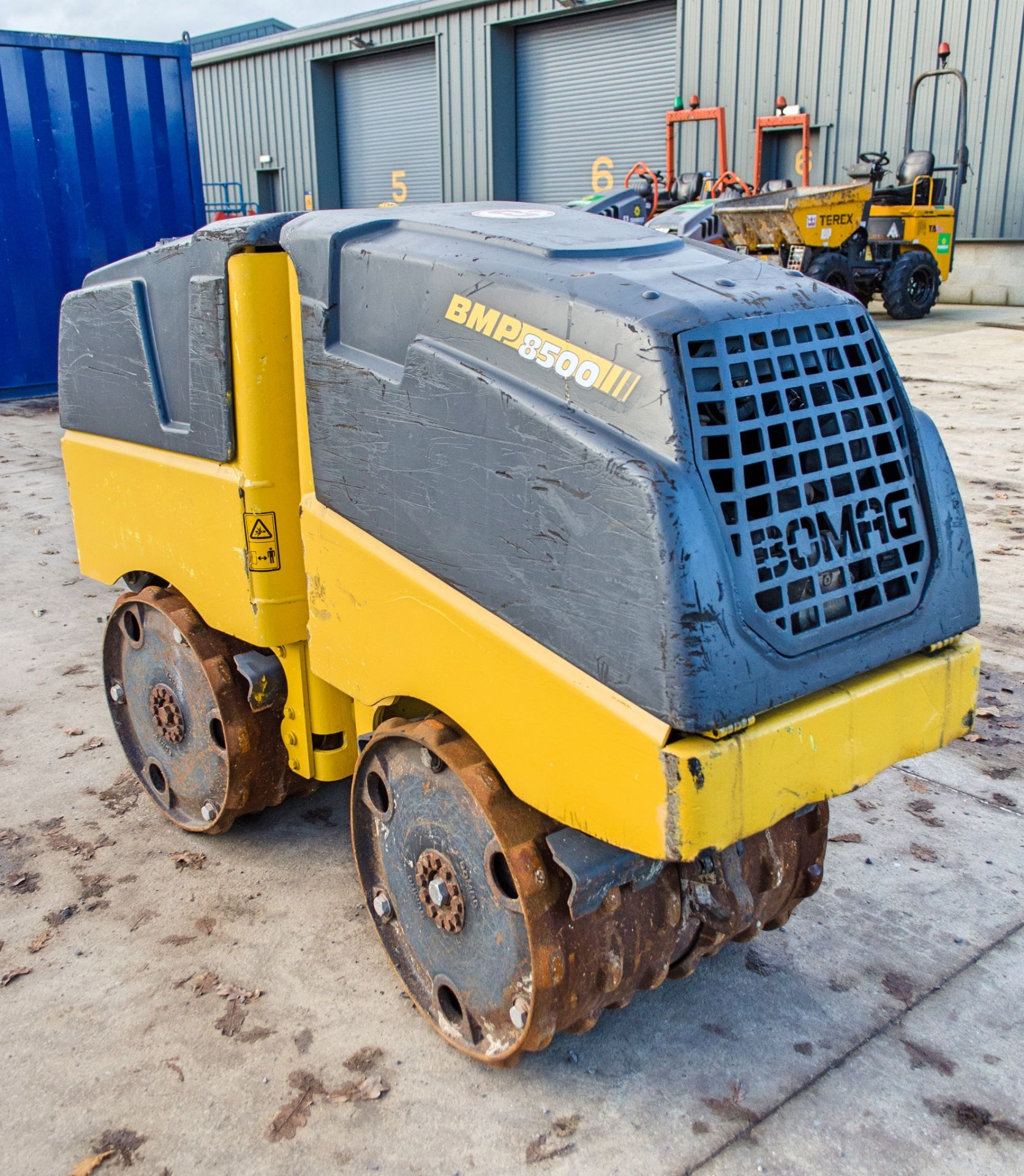 Bomag BMP8500 diesel driven trench roller compactor Year: 2012 S/N: 112763 Recorded Hours: 1047 c/ - Image 2 of 10