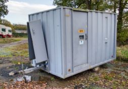 12ft x 8ft steel anti vandal mobile welfare site unit Comprising of: Canteen area, generator