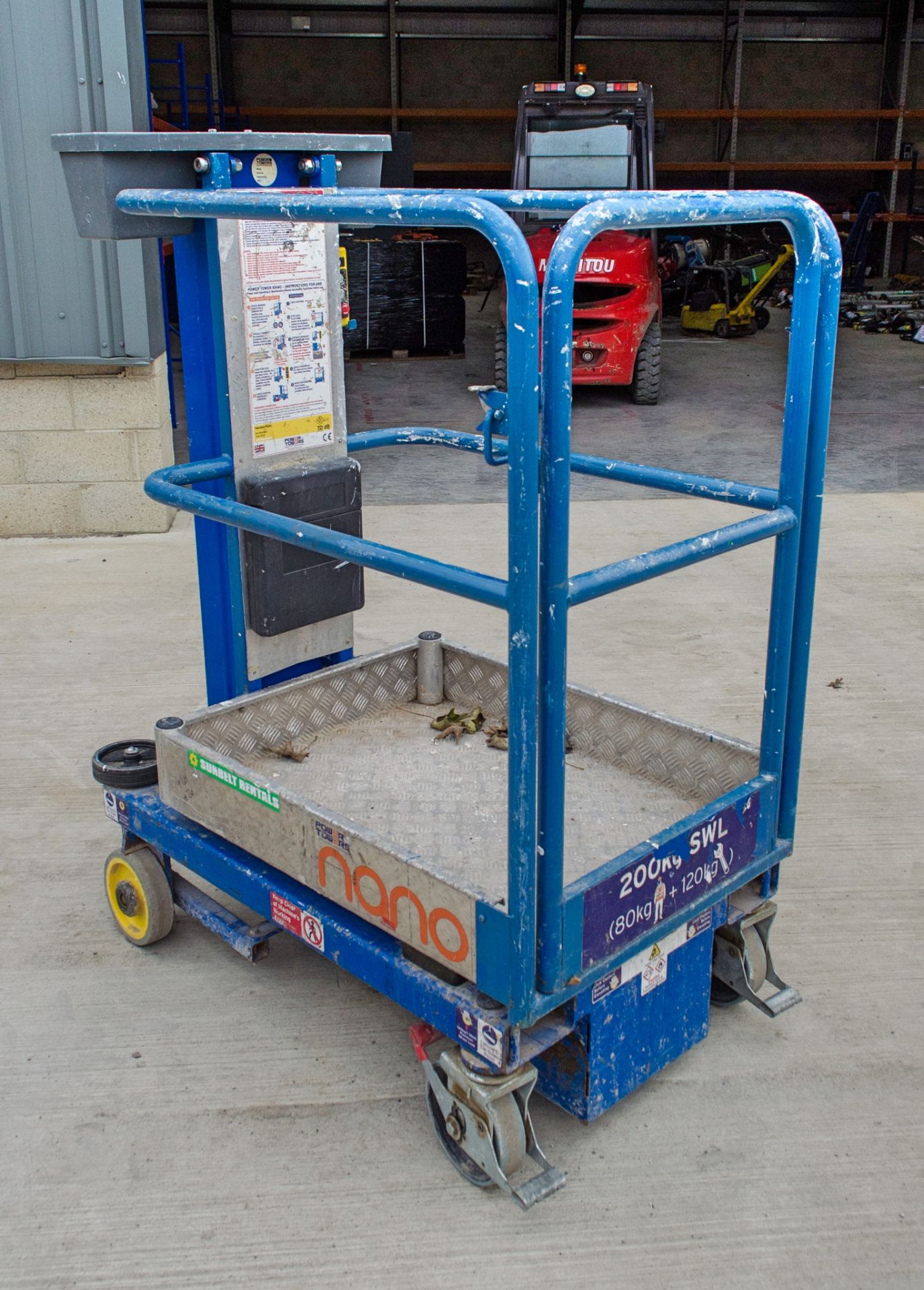Power Tower Nano push around battery electric vertical mast access platform A725199 - Image 2 of 7