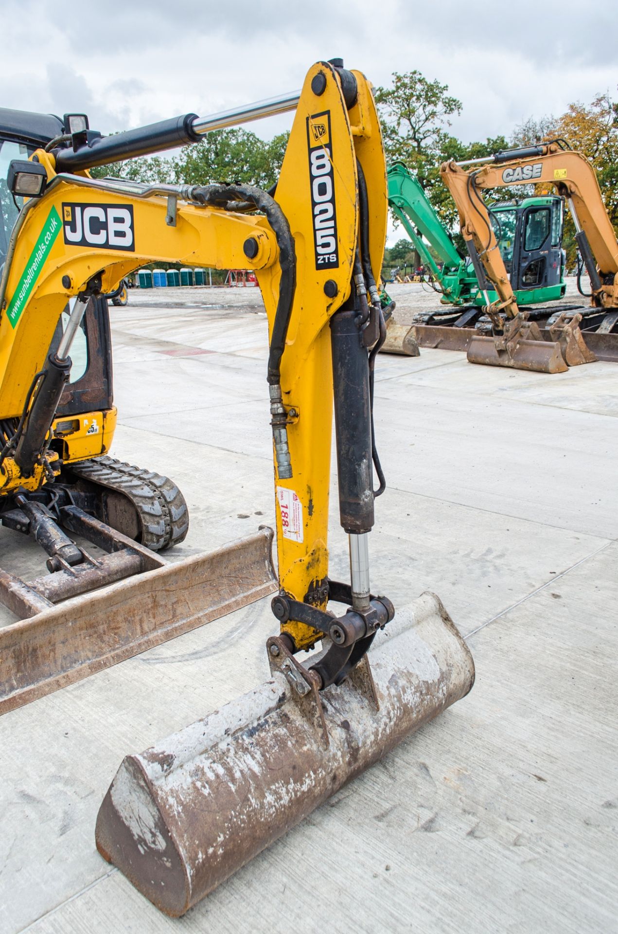JCB 8025 ZTS 2.5 tonne zero tail swing rubber tracked mini excavator Year: 2013 S/N: 2226194 - Image 12 of 20