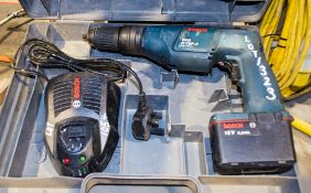 Bosch GSB 12YSP-2 12v cordless drill c/w battery, charger and carry case ** Switch loose **