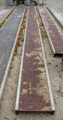 Aluminium staging board approximately 22ft long A951832