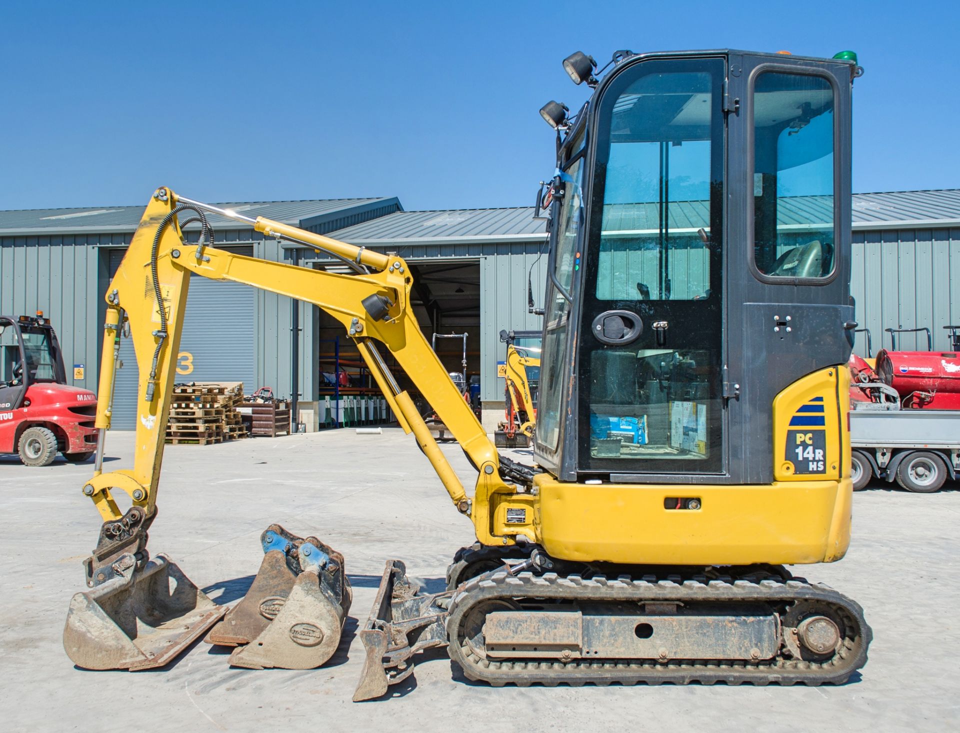 Komatsu PC14R-3HS 1.5 tonne rubber tracked mini excavator Year: 2019 S/N: 50697 Recorded hours: - Image 7 of 21