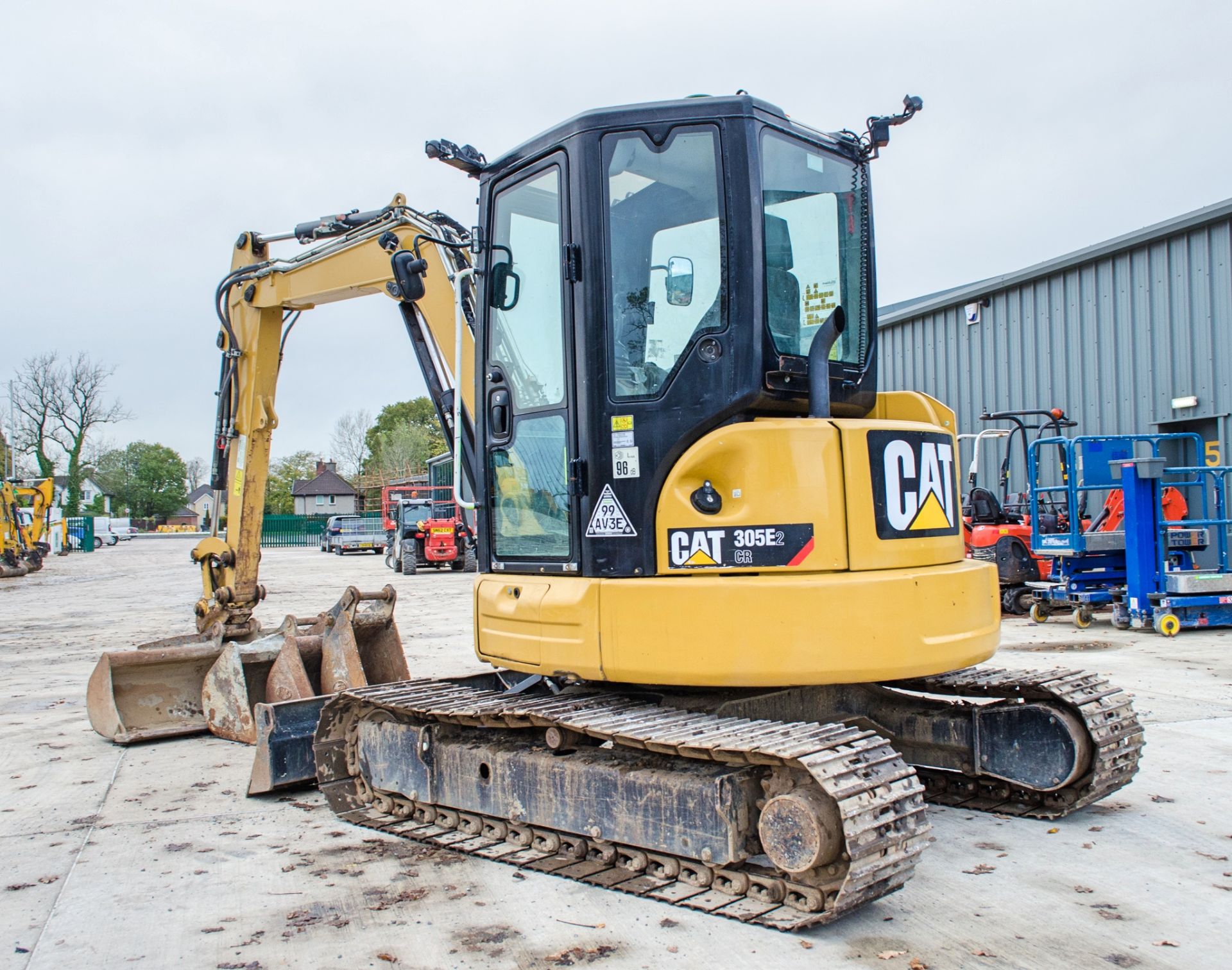 Caterpillar 305E-2 CR 5 tonne steel tracked excavator Year: 2018 S/N: EXH5M08542 Recorded Hours: - Image 4 of 23