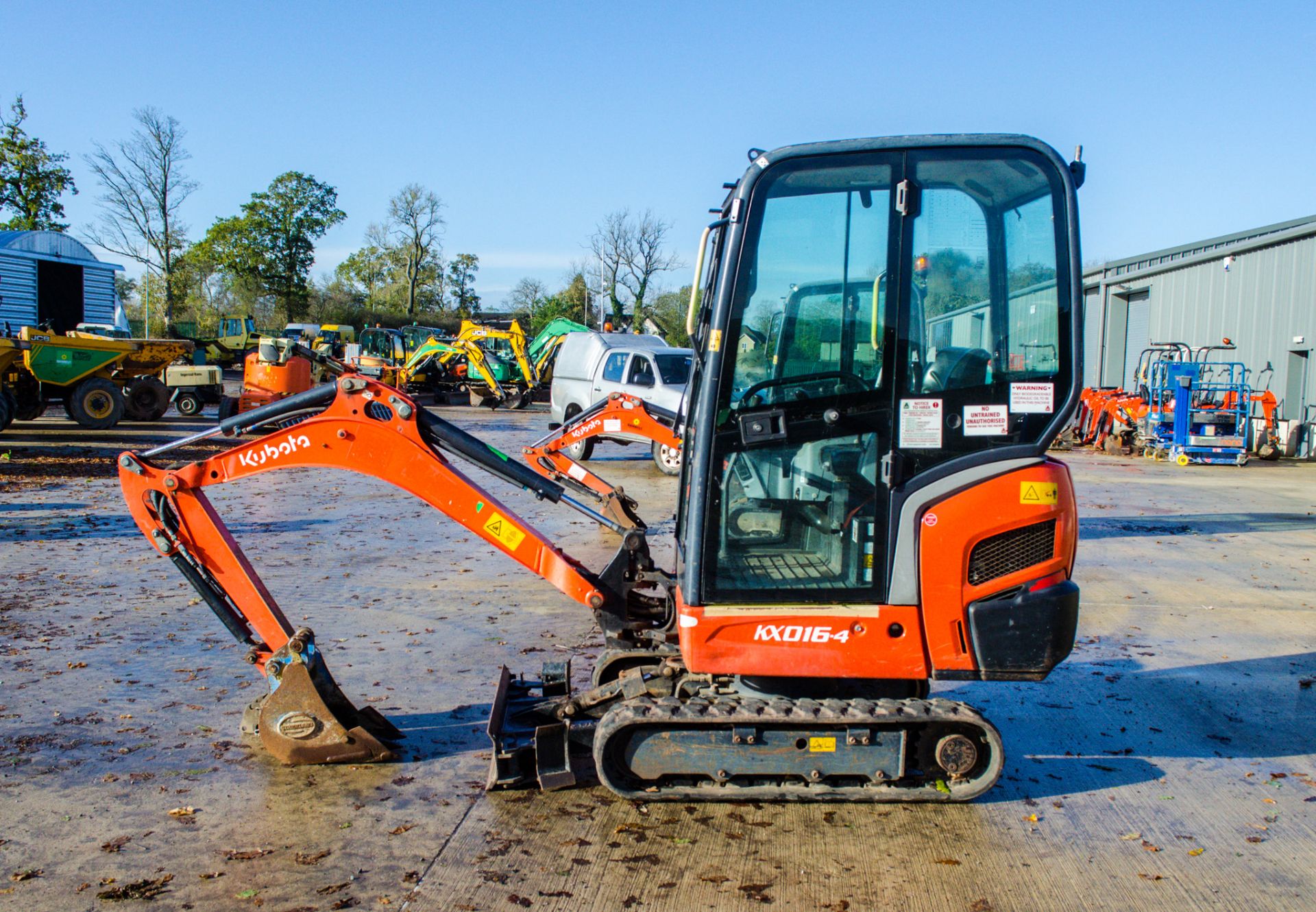 Kubota KX016-4 1.6 tonne rubber tracked mini excavator Year: 2014 S/N: 58179 Recorded Hours: 1812 - Image 8 of 19