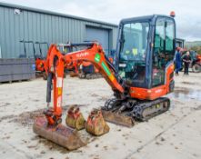 Kubota KX016-4 1.6 tonne rubber tracked mini excavator Year: 2014 S/N: 57582 Recorded Hours: 2287