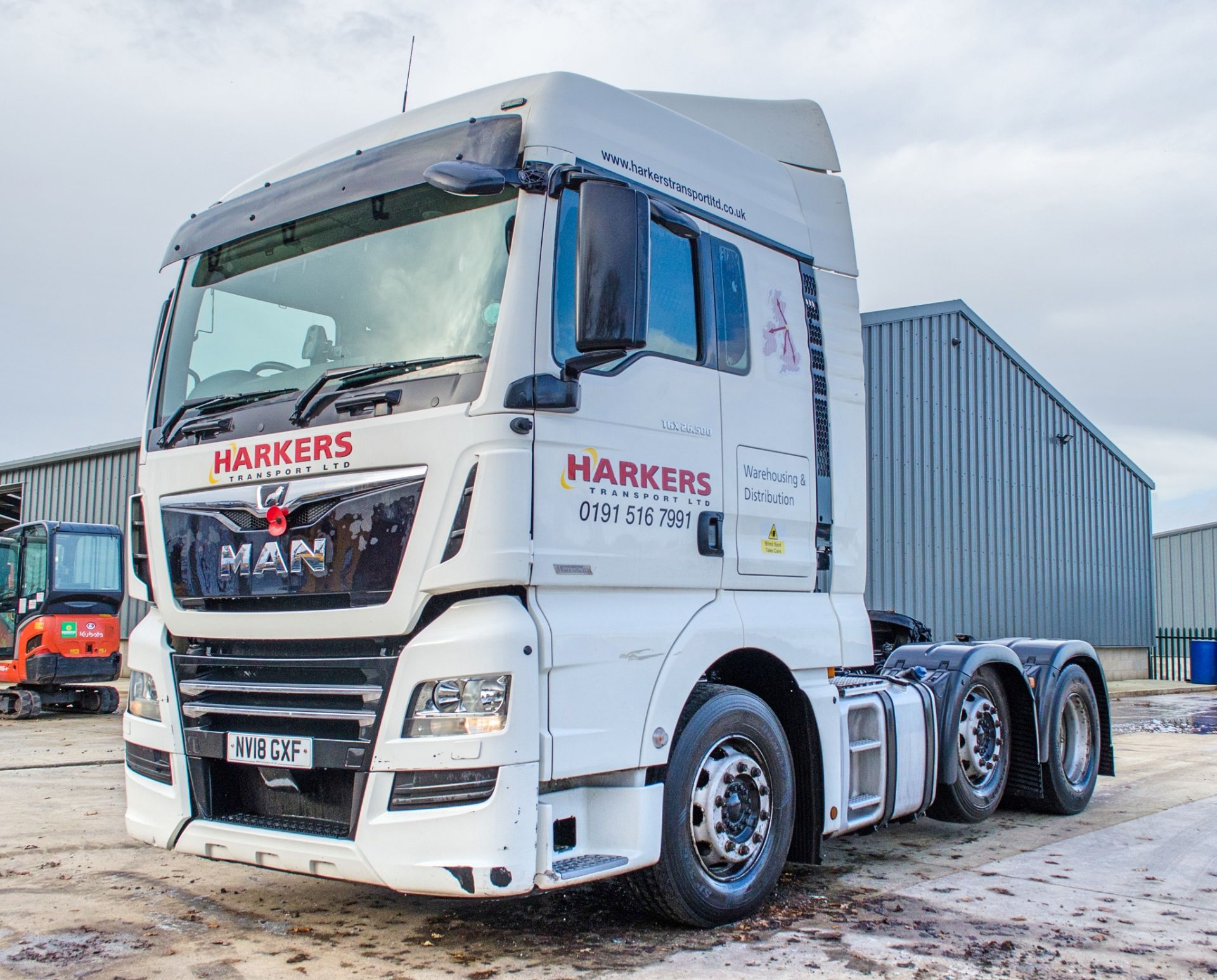 MAN TGX 26.500 6x2 tractor unit Registration Number: NV18 GXF Date of Registration: 08/06/2018 MOT