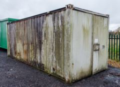 20 ft by 8 ft steel storage container