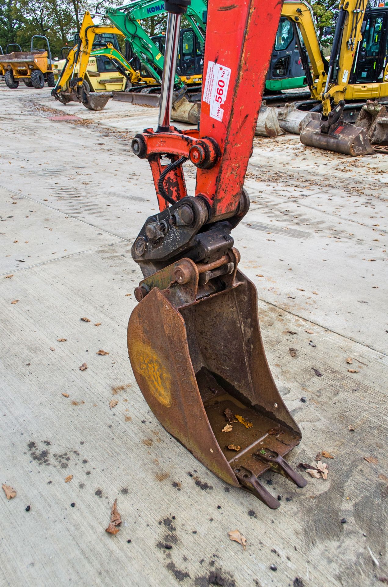 Kubota U55-4 5.5 tonne rubber tracked excavator Year: 2015 S/N: 53145 Recorded Hours: 3763 blade, - Image 11 of 22
