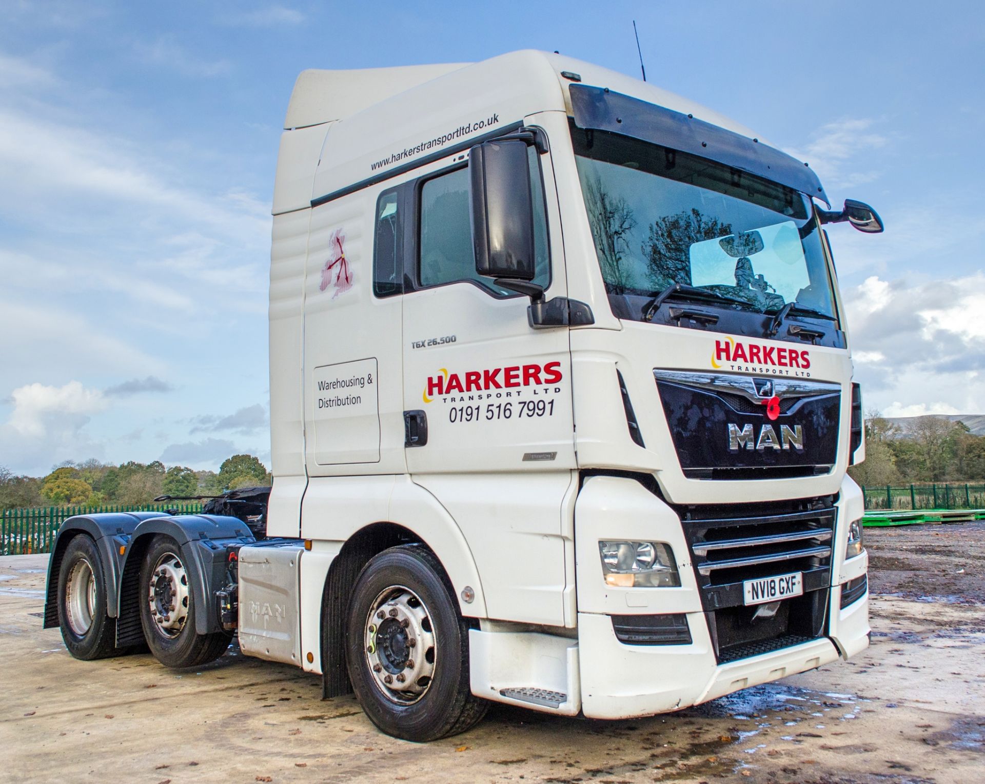 MAN TGX 26.500 6x2 tractor unit Registration Number: NV18 GXF Date of Registration: 08/06/2018 MOT - Image 2 of 24