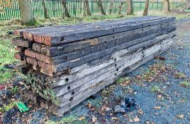 Quantity of wood bog mats