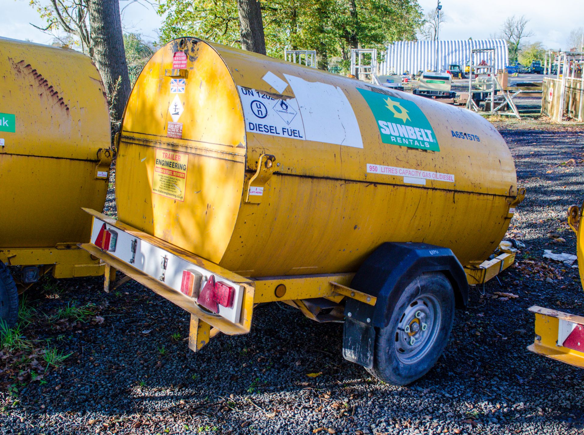 Trailer Engineering 250 gallon fast tow bunded fuel bowser c/w hand pump, delivery hose and - Image 2 of 4