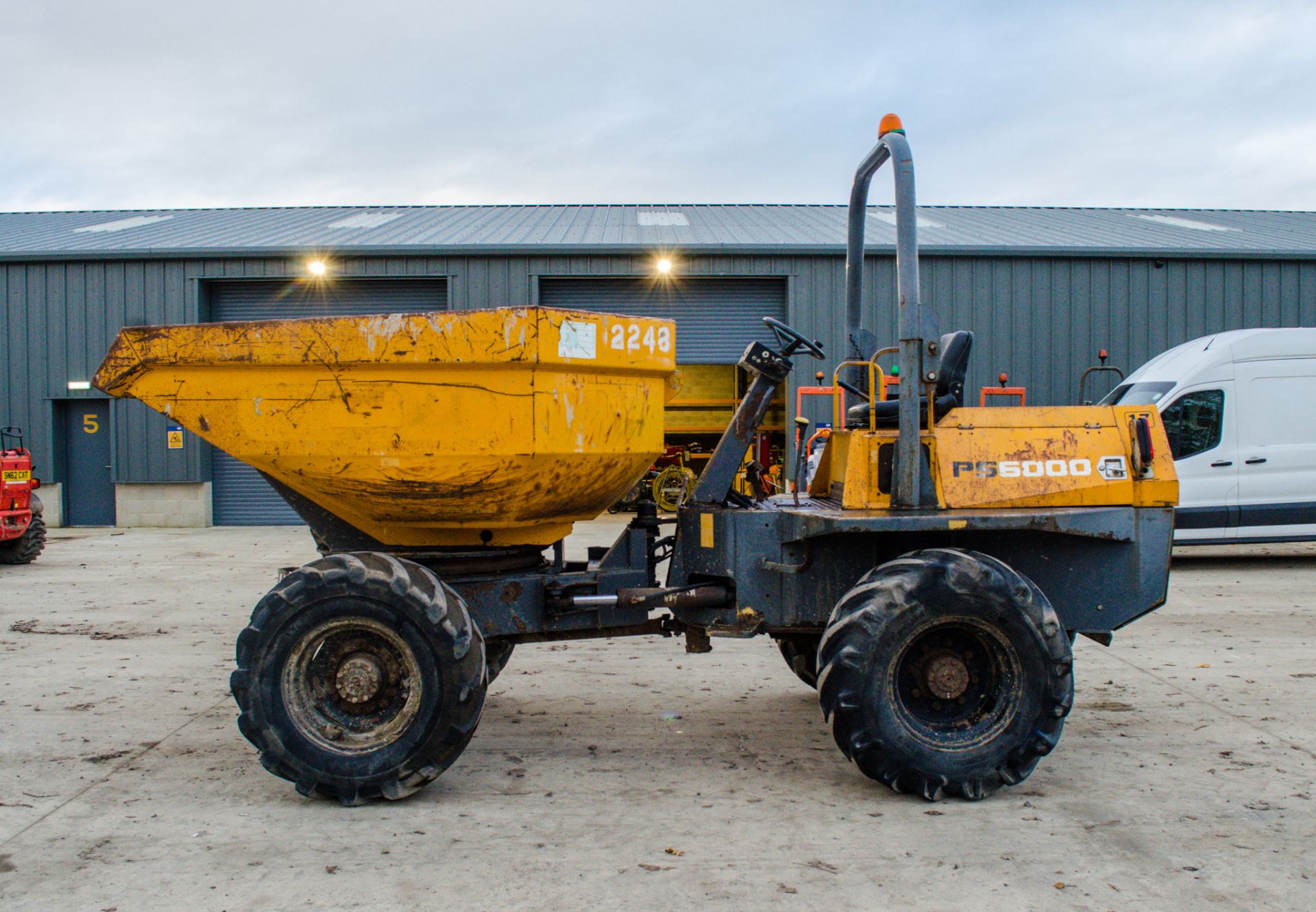 Terex PS6000 6 tonne swivel skip dumper  Year: 2008 S/N: PL082 Recorded Hours: 4439 2248 - Image 8 of 21