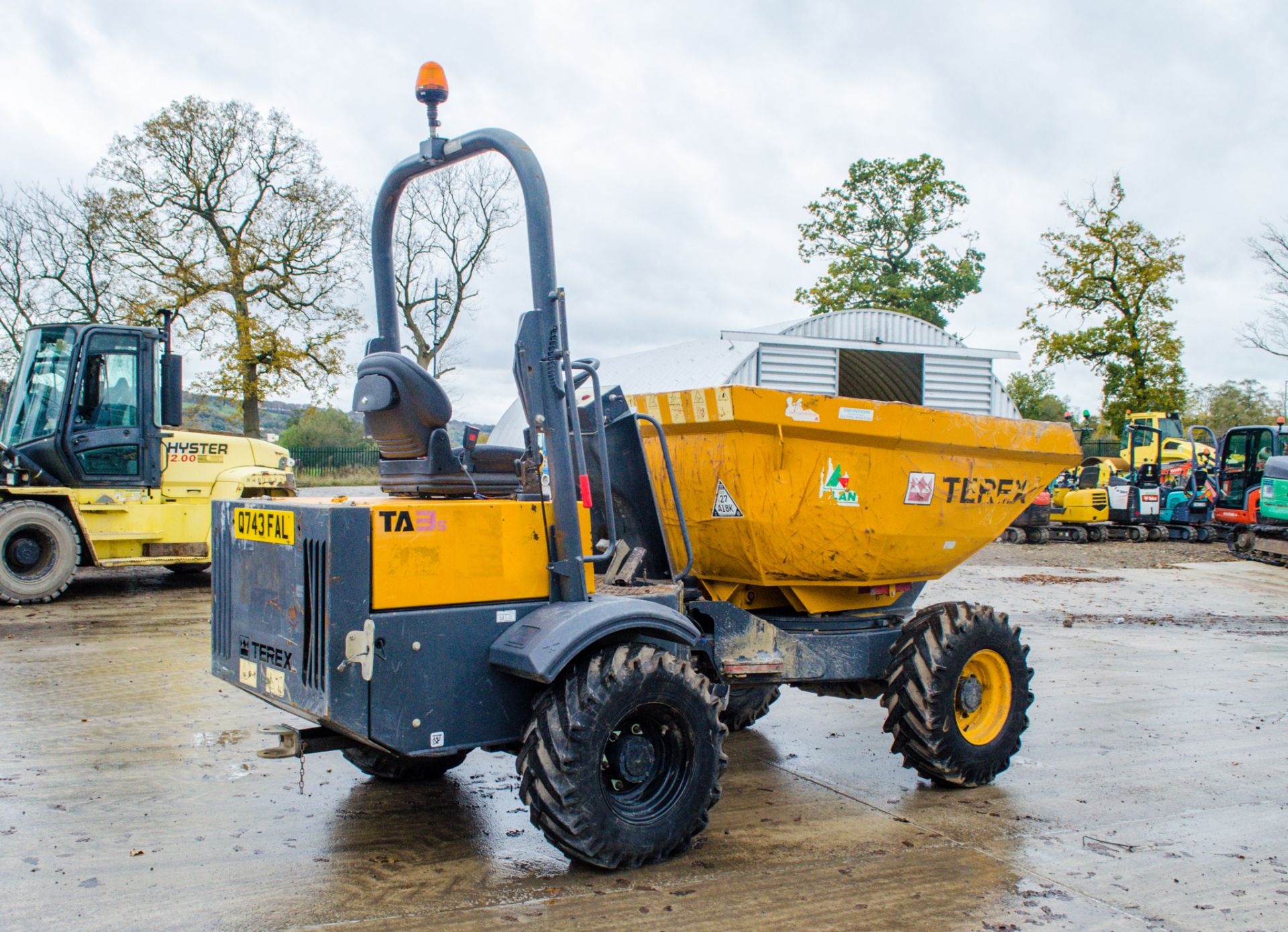 Terex TA3s 3 tonne swivel skip dumper Year: 2014 S/N: 5694 Recorded Hours: 1063 A635082 - Bild 3 aus 20