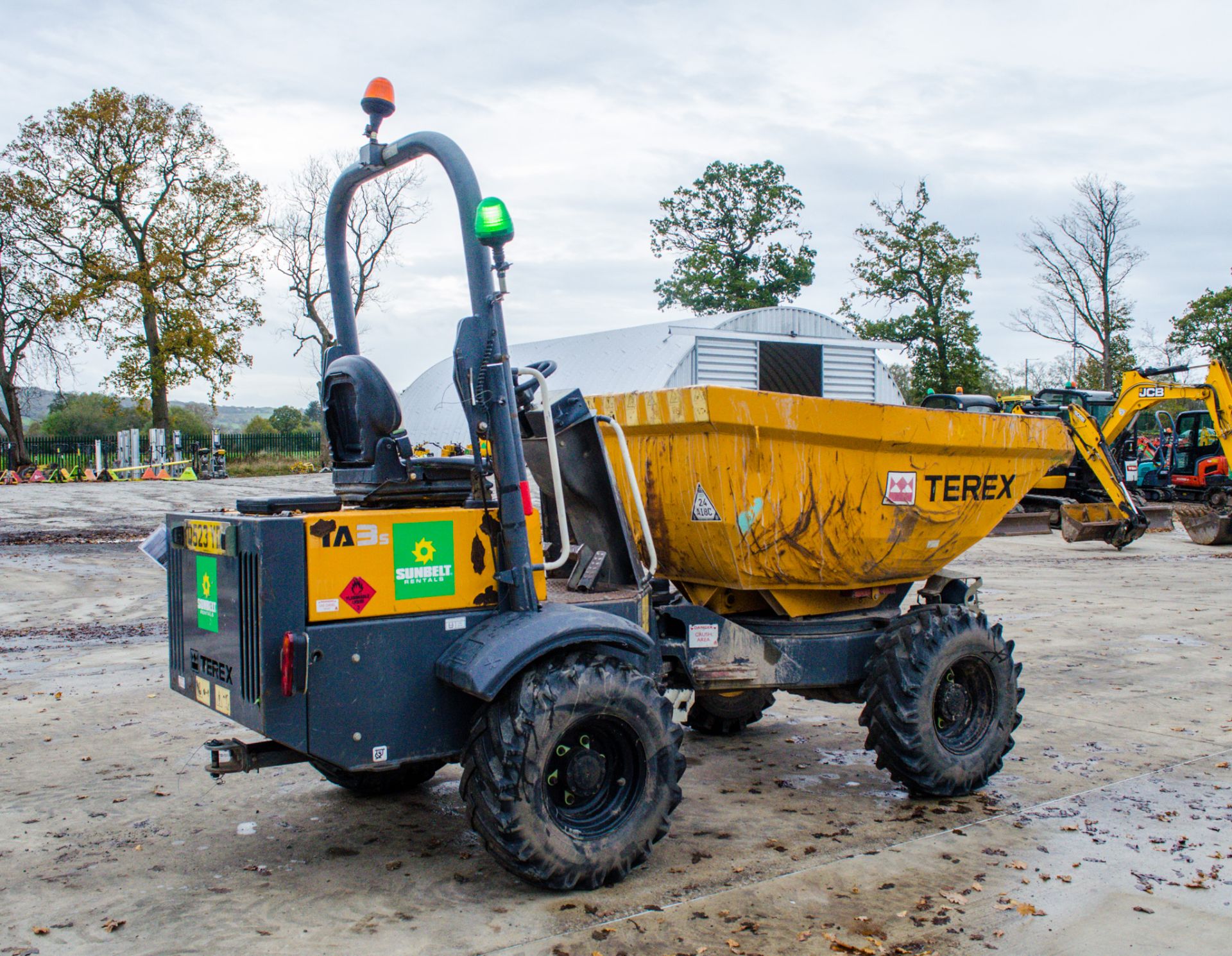 Terex TA3s 3 tonne swivel skip dumper Year: 2014 S/N: PB5504 Recorded Hours: 1168 A635098 - Bild 3 aus 23