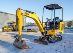 JCB 15C-2 1.5 tonne rubber tracked mini excavator Year: 2018 S/N: 2709988 Recorded hours: 954 Blade,