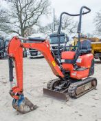 Kubota K008-3 0.8 tonne rubber tracked micro excavator Year: 2018 S/N: 31105 Recorded Hours: 809