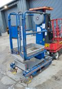 Eco Lift manual vertical mast access platform PF2095 ** Wheel missing **