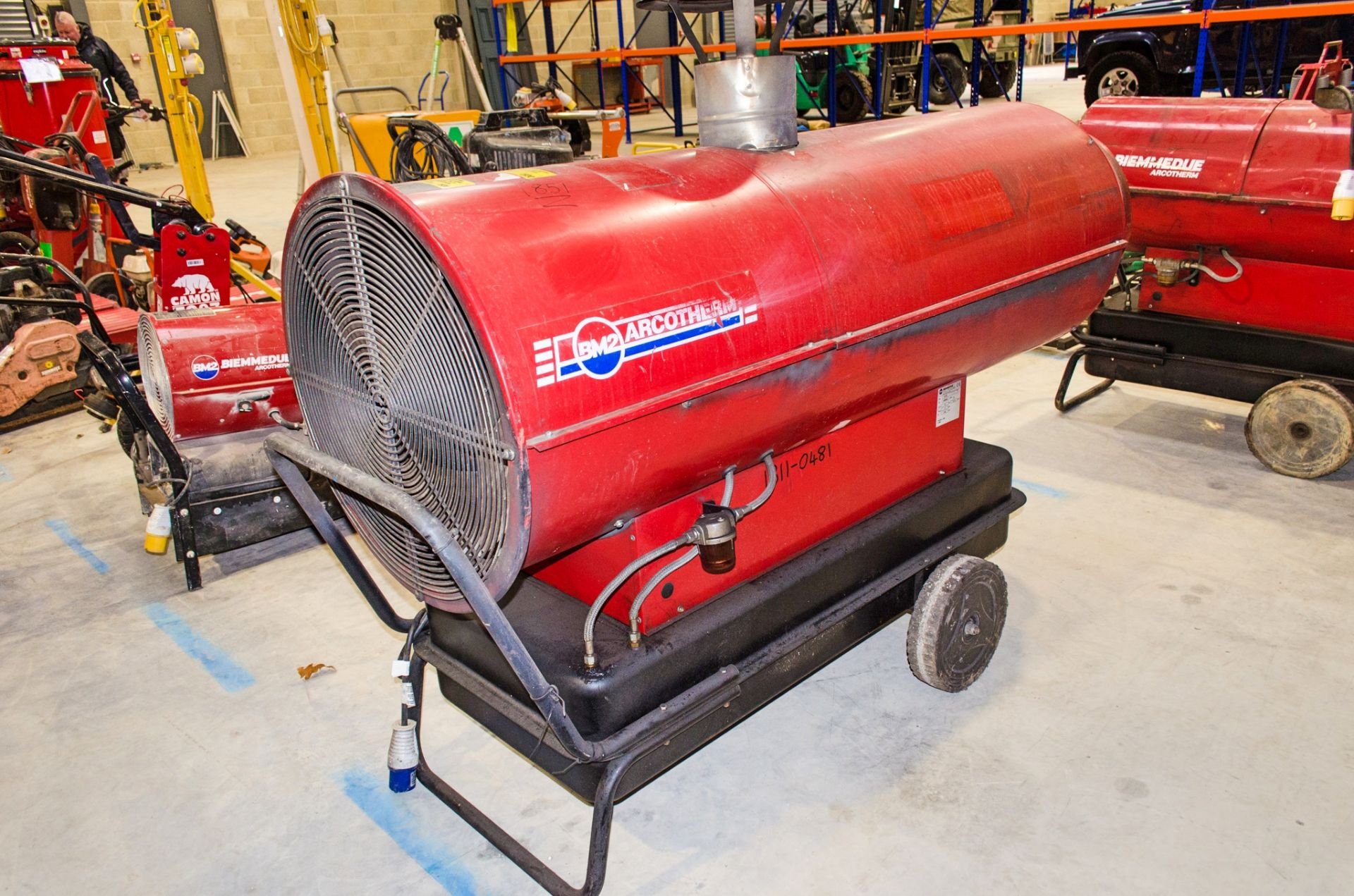 Biemmedue Arcotherm EC85 diesel/kerosene fuelled 110v space heater 1311-0481 - Image 2 of 2