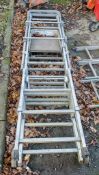 Tubesca extending aluminium step ladder