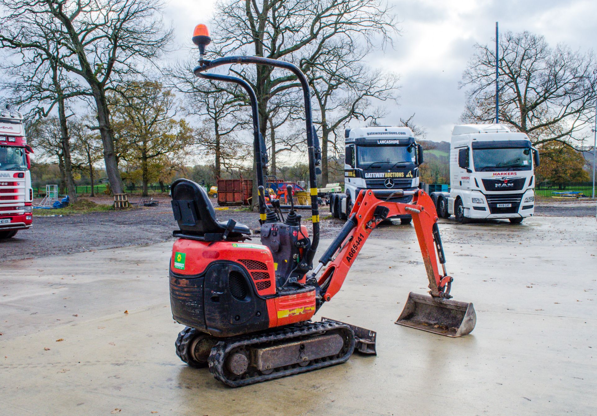 Kubota K008-3 0.8 tonne rubber tracked micro excavator Year: 2015 S/N: 26190 Recorded Hours: 1286 - Image 3 of 21