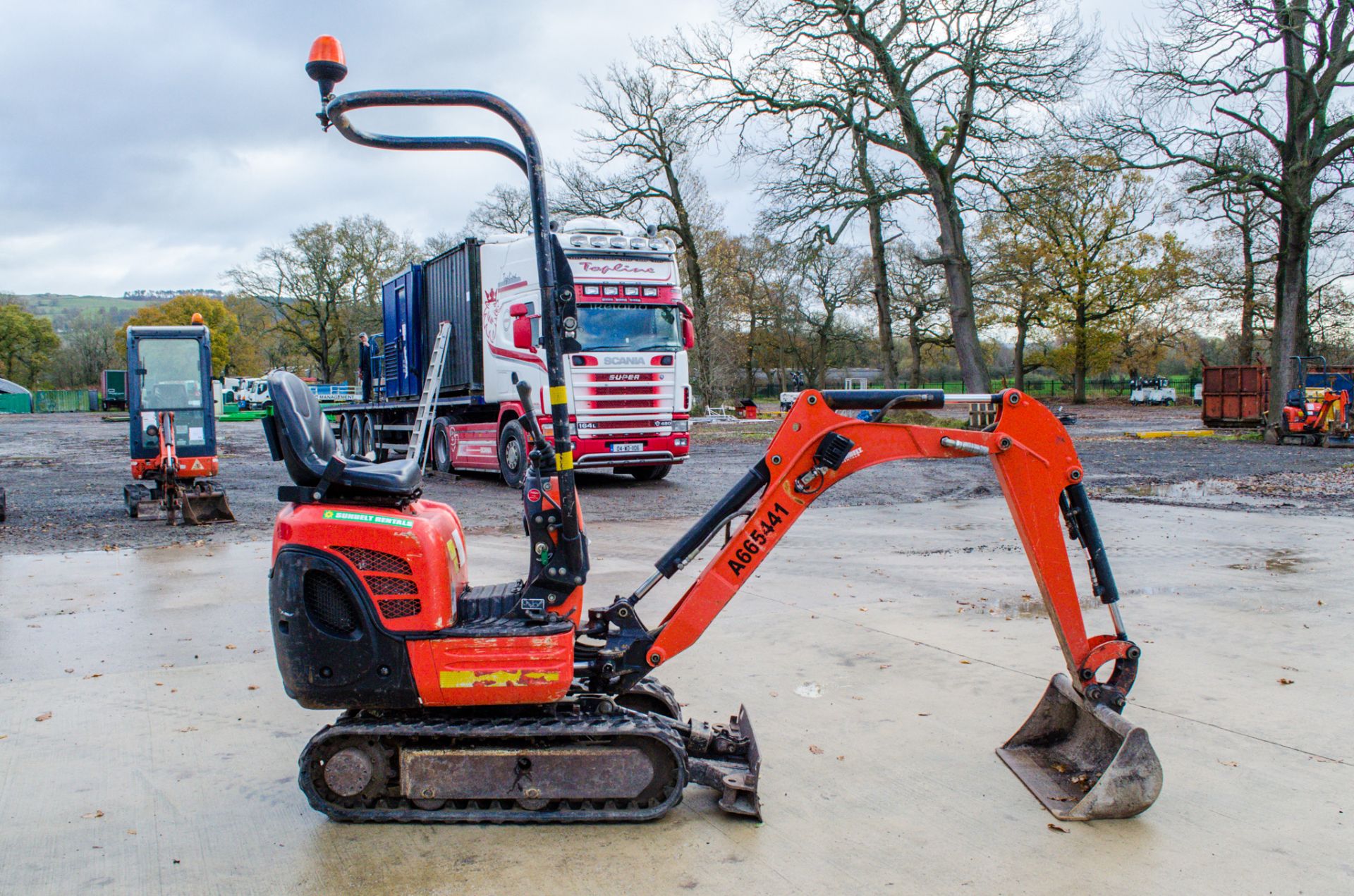 Kubota K008-3 0.8 tonne rubber tracked micro excavator Year: 2015 S/N: 26190 Recorded Hours: 1286 - Image 7 of 21