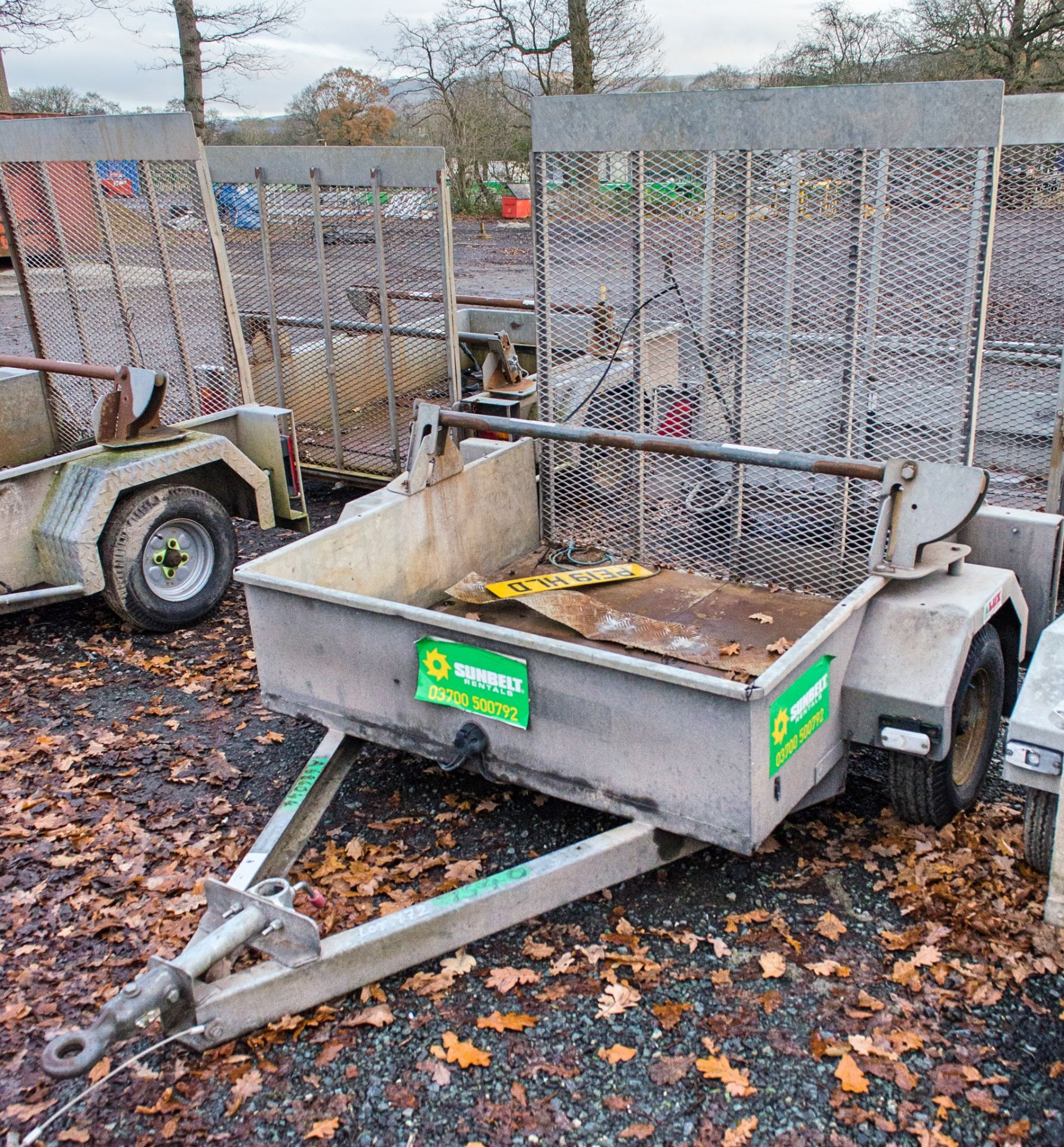 Single axle traffic light trailer A686044